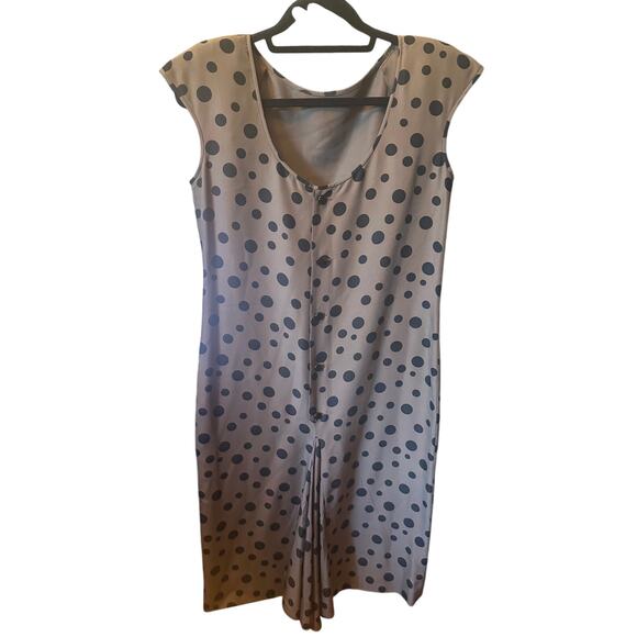 Valentino Boutique Polka Dot Midi Dress-Size 10-Vintage - Picture 4 of 4